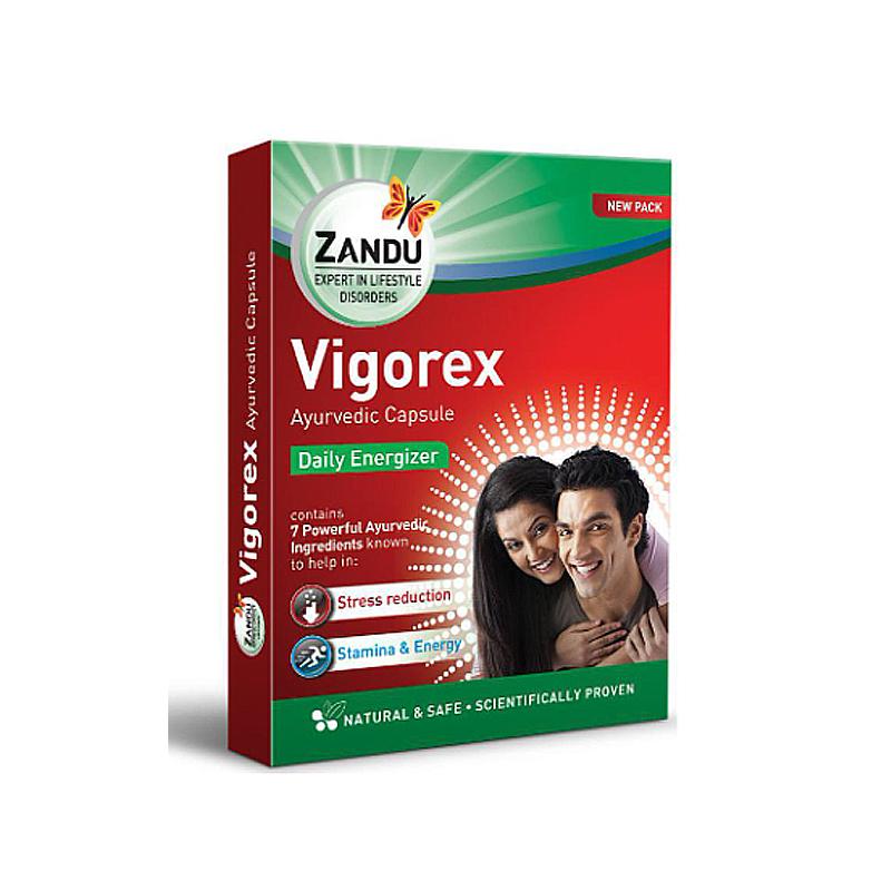 Zandu Vigorex Золотая капсула Для Жизенного Тонуса