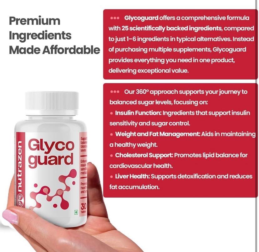 Nutrazen Glycoguard — Метаболическая поддержка для контроля глюкозы и энергии — изображение 5