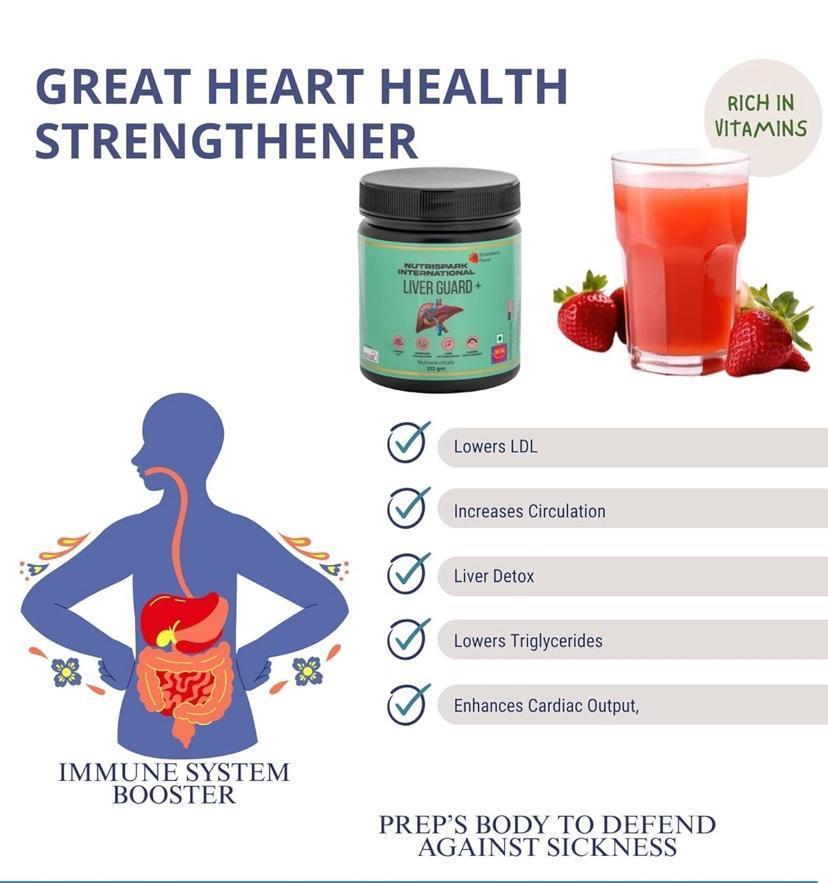Liver Guard + — Детокс-порошок для  печени с клубничным вкусом -100 грамм — изображение 6