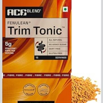 Ace Blend Trim Tonic | 45 порций | Ежедневная клетчатка | Контроль сахара | Здоровье кишечника | Тонизация тела | Облегчает запоры, газы, кислотность | Для похудения