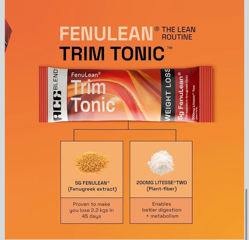 Ace Blend Trim Tonic | 45 порций | Ежедневная клетчатка | Контроль сахара | Здоровье кишечника | Тонизация тела | Облегчает запоры, газы, кислотность | Для похудения — изображение 5