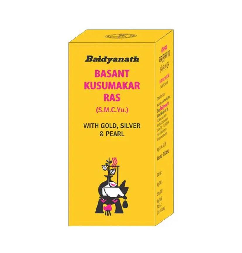 Для поддержания тонуса и гармонии в организме Baidyanath Basant Kusumakar Ras Таблетки, 50 шт. 🌿 — изображение 4