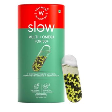 Wellbeing Nutrition Slow Мультивитамины + Omega 3 для мужчин и женщин 50+