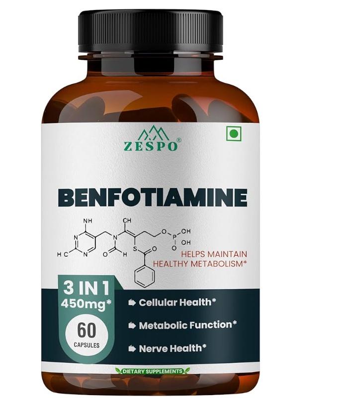 ZESPO Benfotiamine 450mg — высокобиодоступный витамин B1 для здоровья нервов и метаболизма! 🌿