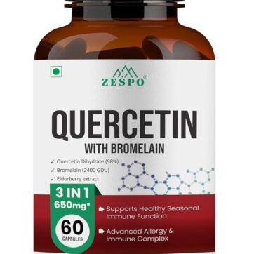Zespo Quercetin 650mg + Бромелаин & Бузина — мощная поддержка иммунитета и здоровья дыхательных путей! 🛡️
