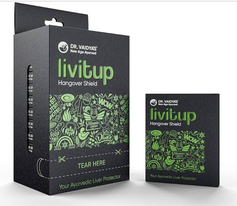 Защита от похмелья и поддержка печени! 🛡️ Dr. Vaidya's Livitup-60 капсул