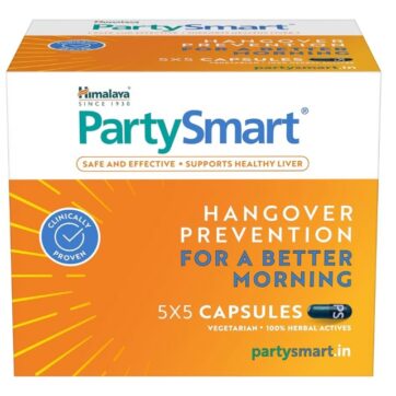 Капсулы для профилактики похмелья 🌿 Himalaya PartySmart-25 капсул
