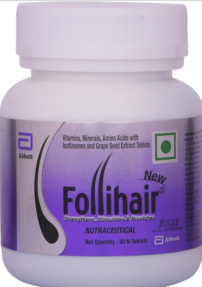 Для роста и здоровья волос. Follihair New — Nutraceutical . Биотин 💇‍♀️ 30 шт.