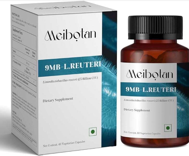 MEIBOTAN Limosilactobacillus Reuteri 25 млрд | Для здоровья пищеварения и кишечника-60 кап.